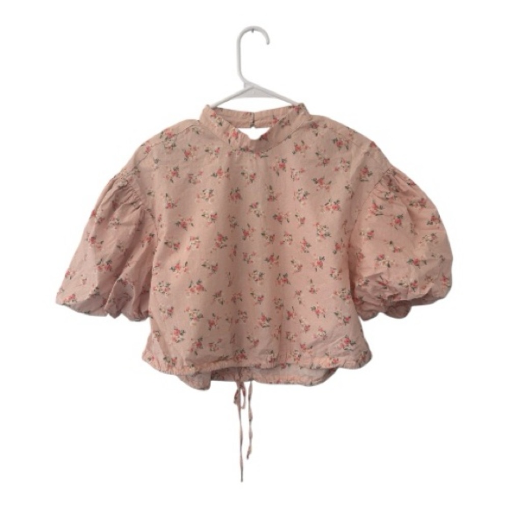 Anthropologie Blush Floral  Blouse